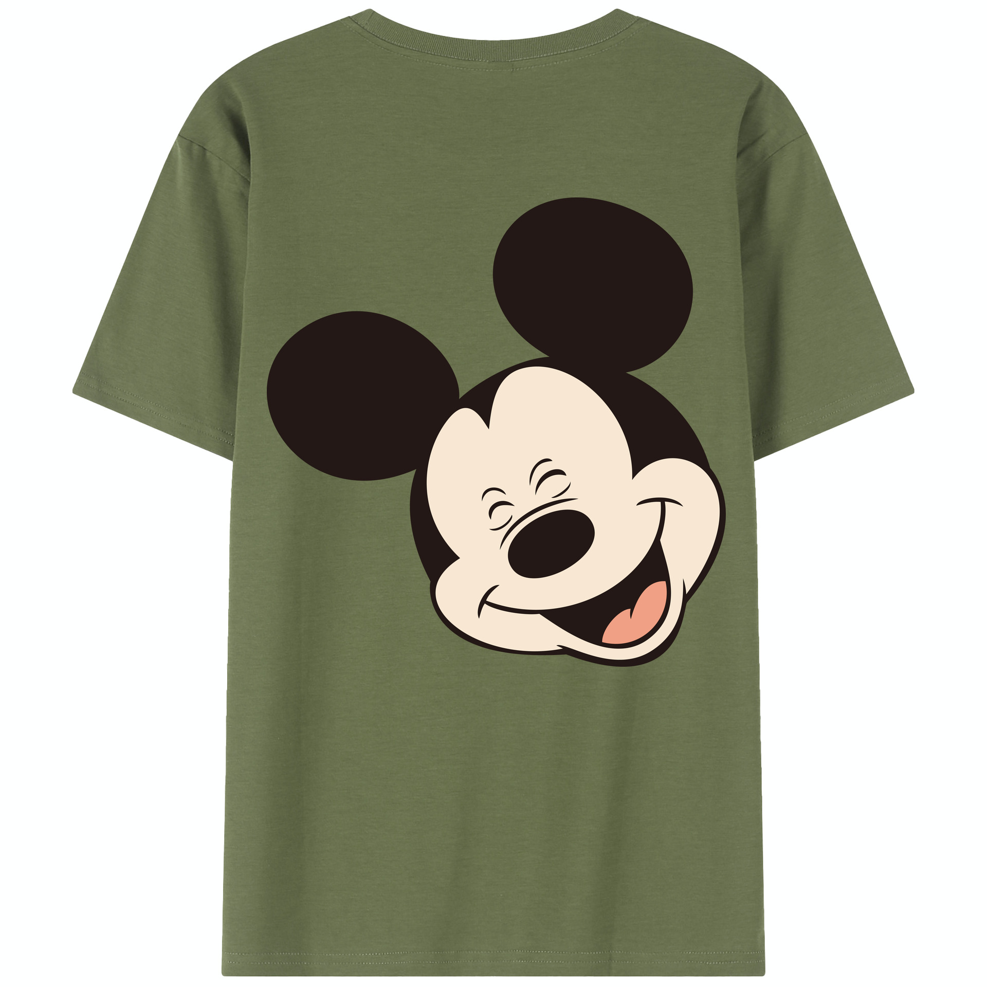 （画像用） ミッキーマウス Mickey Mouse 綿100％半袖Tシャツ（背面プリント）